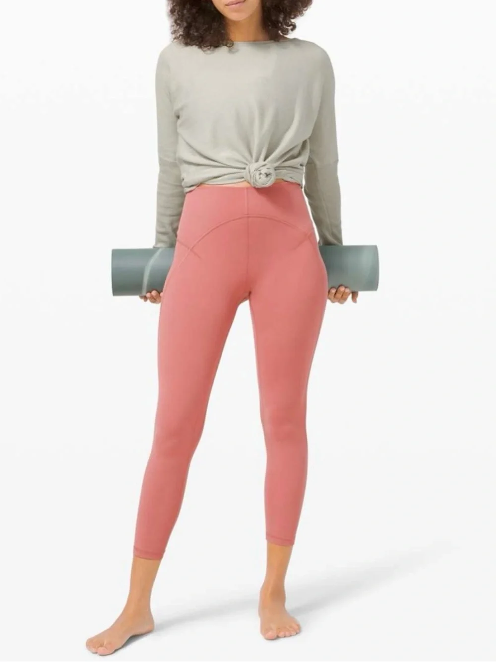 Lululemon  unlimit high -rise tight 25”   Dark terracotta